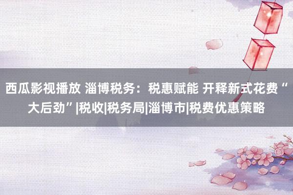 西瓜影视播放 淄博税务：税惠赋能 开释新式花费“大后劲”|税收|税务局|淄博市|税费优惠策略
