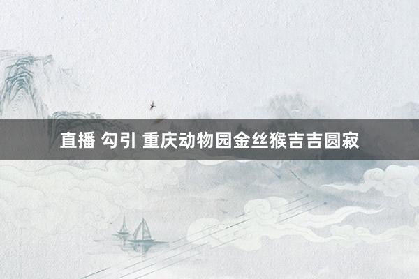直播 勾引 重庆动物园金丝猴吉吉圆寂